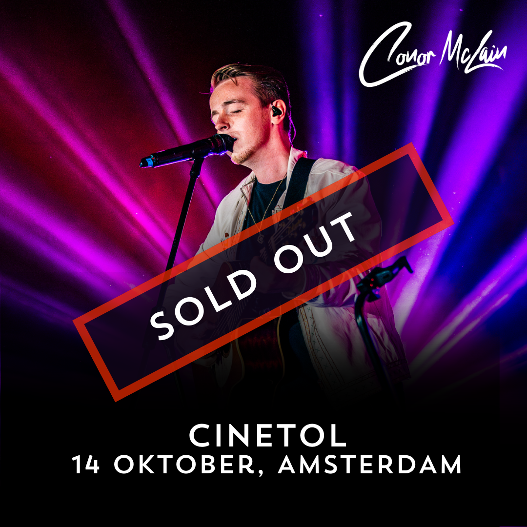 Conor McLain Show Ticket 14/10 - Amsterdam - Cinetol