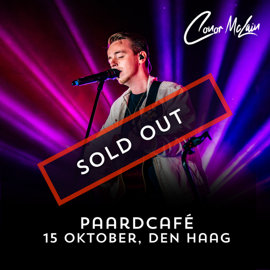 Conor McLain Show Ticket 15/10 - Den Haag - Paardcafé