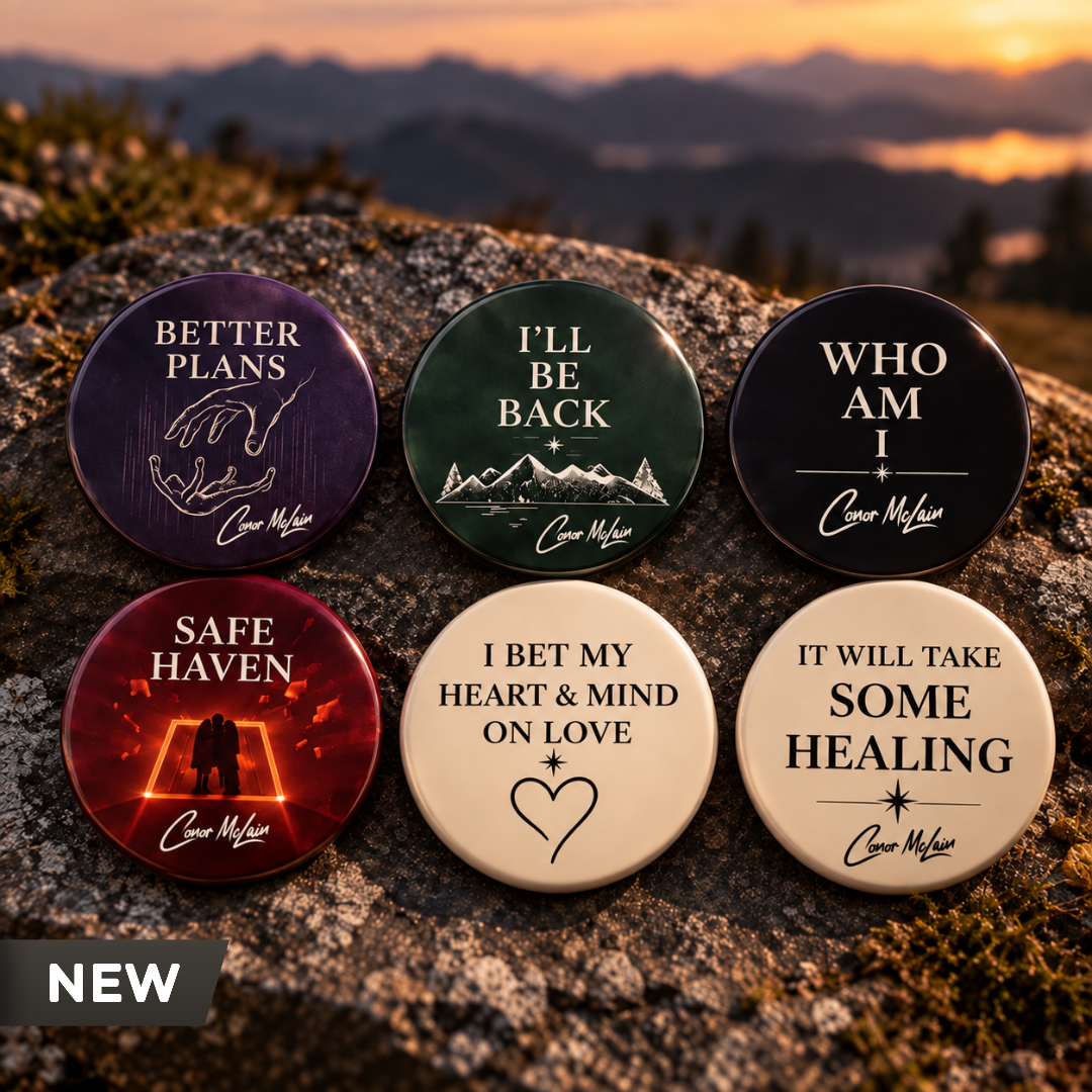 Badge Collection - Set of 6x Pin Badges