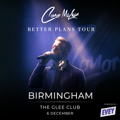 Conor McLain Show Ticket - 06/12 - Birmingham - The Glee Club
