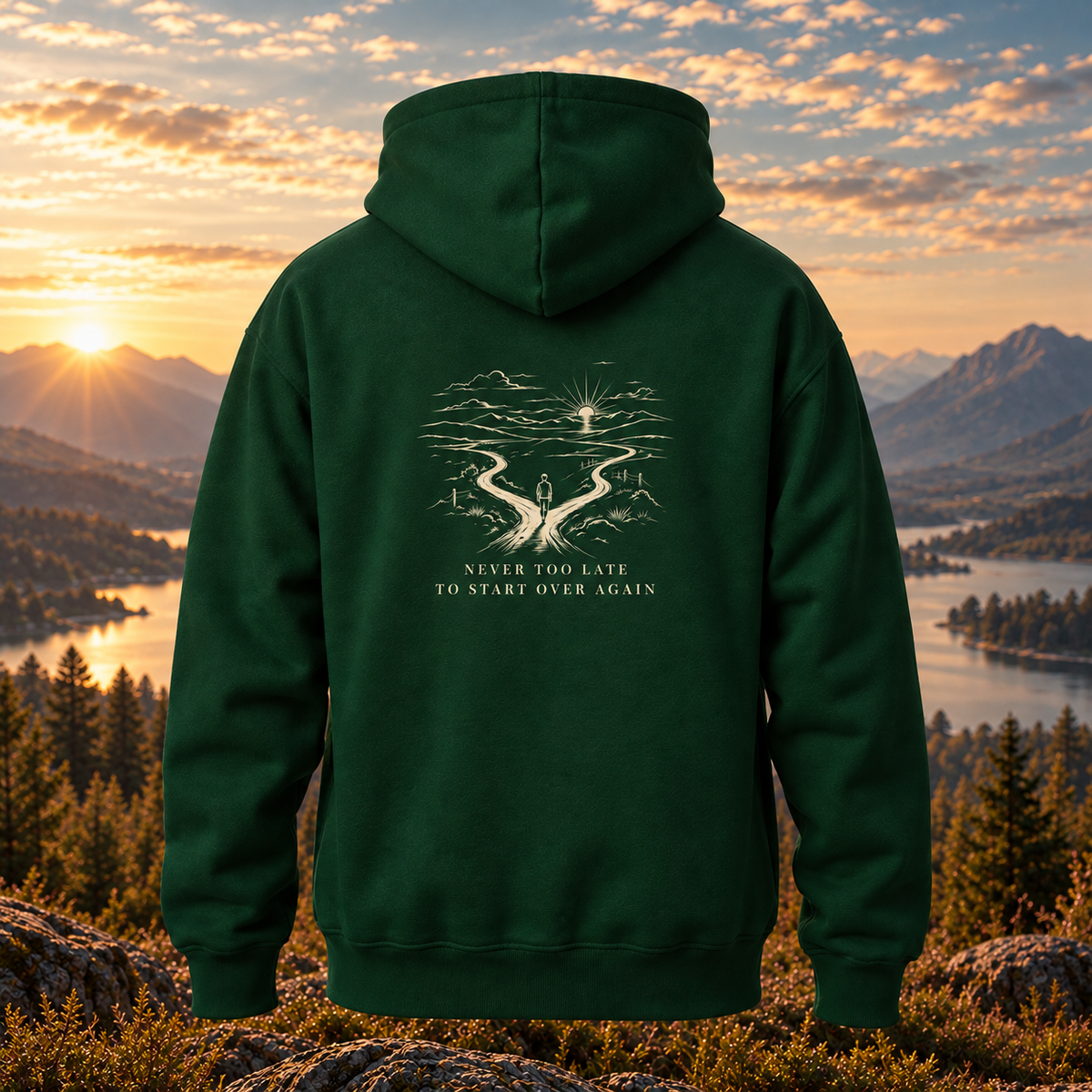 Irish Green Hoodie - Never too late