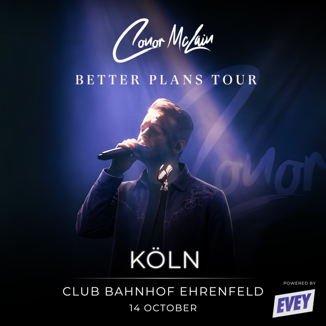 Conor McLain Show Ticket - 14/10 - Cologne - Club Bahnhof Ehrenfeld